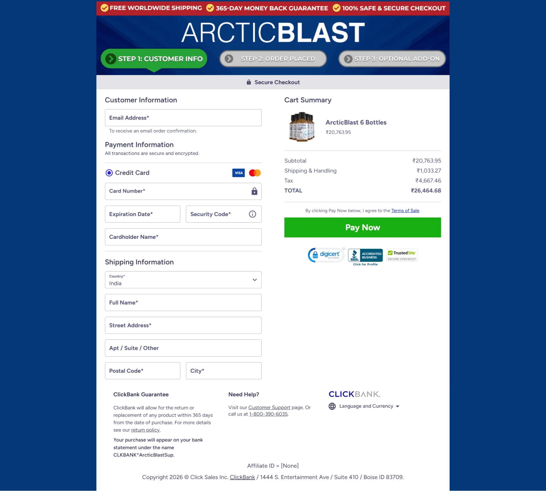 Arctic Blast™ Instant Cooling Relief Formula
